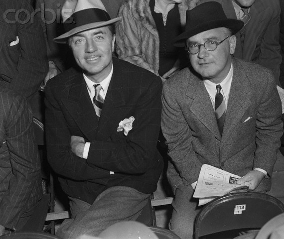 William Powell Posing with Myron Selznick