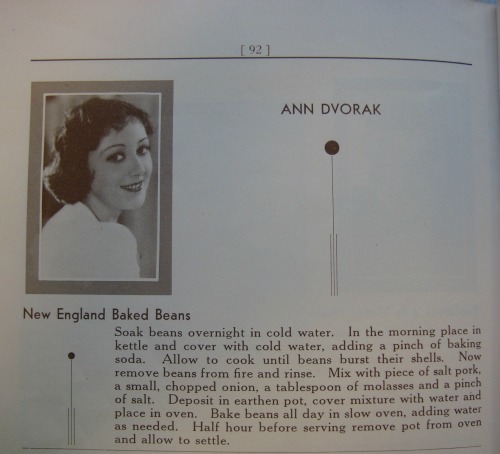 ann dvorak recipe 1932