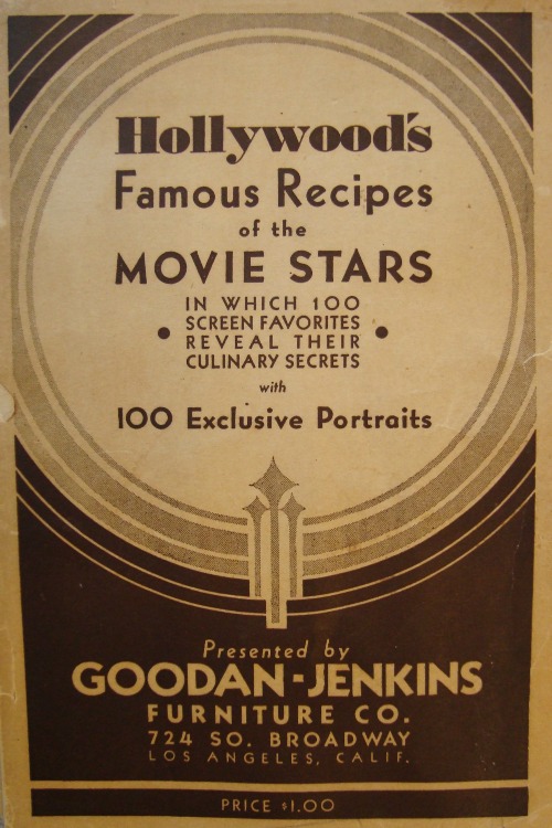 hollywood's famous recipes