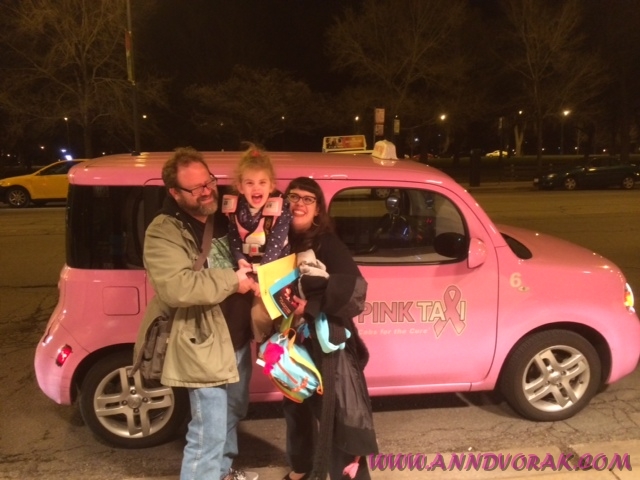 It's quite possible that my daughter's favorite part of the entire trip to Chicago was the pink taxi we took from Park Ridge to Lincoln Park. 